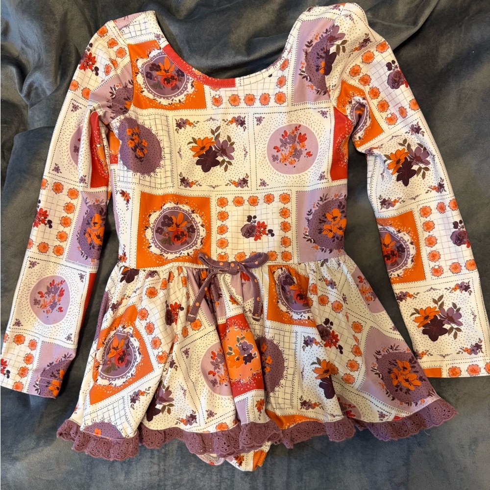 Cheeky Plum Floral Patchwork Dress